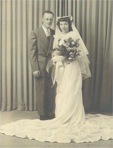 Ray & Pauline Sass Wedding, 1950