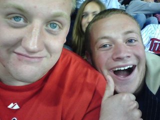 Fly & Matt at Twins Game