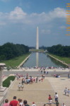 Washington Monument as seen from the Lincoln Memorial.